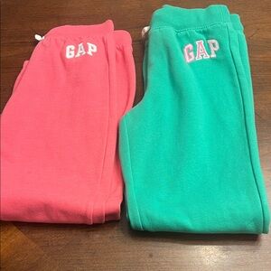 GAP Kids Vibrant Pink and Green Joggers